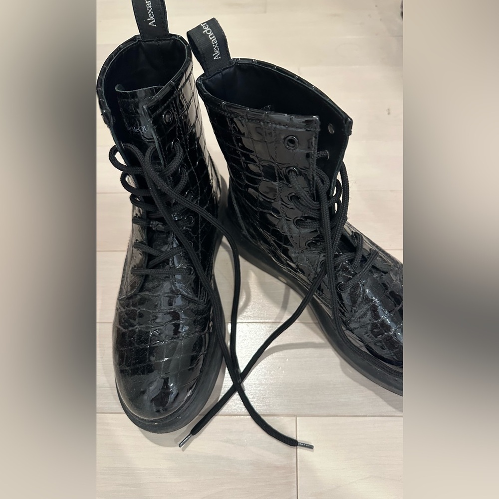 Alexander McQueen combat boots